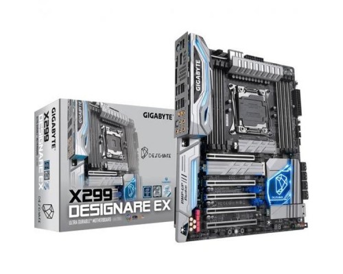 Материнская плата Gigabyte X299 DESIGNARE EX, Socket 2066, Intel®X299, 8xDDR4-2400, 5xPCI-Ex16, 8xSATA3,(RAID 0/1/5/10) 3xM.2, 8 Ch Audio, 2xGLan, Wi-Fi, (2+4)xUSB2.0, (4+4)xUSB3.0,