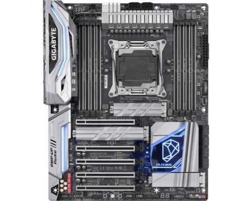 Материнская плата Gigabyte X299 DESIGNARE EX, Socket 2066, Intel®X299, 8xDDR4-2400, 5xPCI-Ex16, 8xSATA3,(RAID 0/1/5/10) 3xM.2, 8 Ch Audio, 2xGLan, Wi-Fi, (2+4)xUSB2.0, (4+4)xUSB3.0,