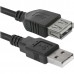 Удлинитель USB 2.0 A--A 3м Defender USB02-10 87453 черный