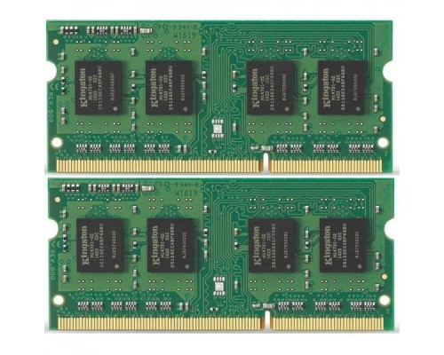 Модуль памяти Kingston SO-DIMM DDR3 8GB 1333MHz  Non-ECC CL9  SR x8 (Kit of 2)