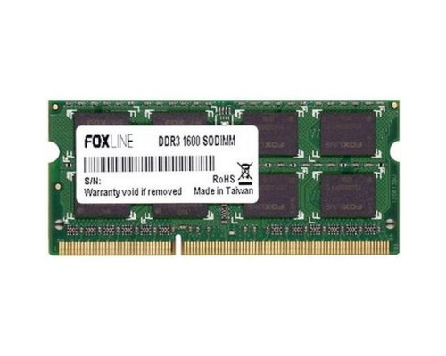 Память оперативная Foxline SODIMM 8GB 1600 DDR3 CL11 (512*8)