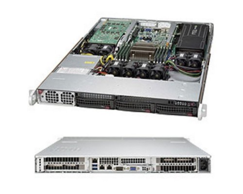 Платформа системного блока SYS-5018GR-T 1U Rackmount   CSE-818GTS-1K43BP2  PSU 1400W MB X10SRG-F-O-P  LGA2011  8xDDR4  6xSATA3  2xUSB3.0   VGA  2xPCI-E3.0x16  PCI-E3.0x8 for I.B. card