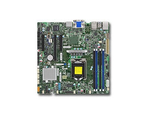 Материнская плата Материнская плата SuperMicro MBD-X11SSZ-F-O, RTL  Micro-ATX  LGA 1151  Up to 64GB Unbuffered ECC/non-ECC  UDIMM, DDR4-2400MHz, in 4 DIMM slots  9 USB 2.0 ports  4 USB 3.0 ports 1 PCI-E 3.0 x16  2 PCI-E 3.0 x4