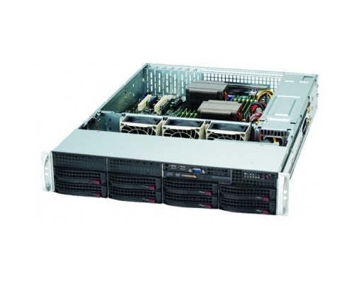 Серверный корпус SuperMicro CSE-825TQ-R720LPB Black 8xHotSwap SAS/SATA, E-ATX 720W 2U RM