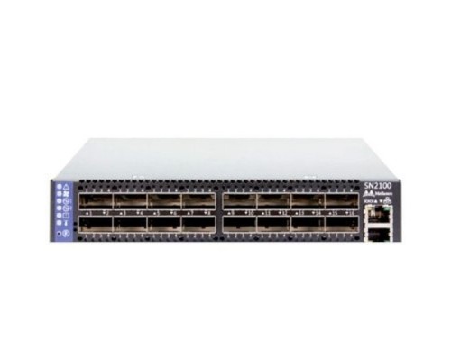 Коммутатор Spectrum™ based 100GbE 1U Open Ethernet Switch with MLNX-OS, 16 QSFP28 ports, 2 Power Supplies (AC), x86 dual core, Short depth, P2C airflow, Rail Kit must be purchased separately ,RoHS6