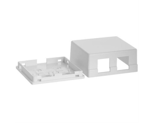 Коробка настенная Surface Mount Box w/o Faceplate (85x85x45), white