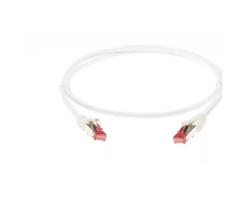 Коммутационный шнур Кат. 6a S/FTP, LSZH, Цвет: белый, 1м Patch Cord Cat.6a S/FTP LSZH, white, 1.0m