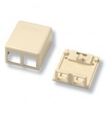 Розеточная коробка Modular Jack Boxes 2-портовая, Цвет: альп.бeлый Office Box, 2port, without Jack, alpine white                                                                                                                                          