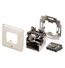 Установочный комплект АСО Ultra DIN 68x68 мм, прямой, Ввод кабеля: сверху, слева или справа, Цвет: белый (RAL 9010) ACO Ultra DIN InstallKit 68x68mm, white                                                                                               