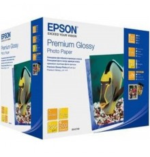 Фотобумага EPSON (C13S042199) Высококачественная Глянцевая Premium Glossy 255г/м,13*18/500л.                                                                                                                                                              