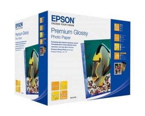 Фотобумага EPSON (C13S042199) Высококачественная Глянцевая Premium Glossy 255г/м,13*18/500л.