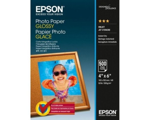 Бумага EPSON Photo Paper Glossy 200г/м2 10x15 500sheets