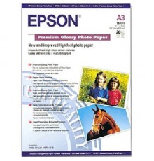 Фотобумага EPSON Высококачественная Глянцевая, 255г/м2, A3 (29,7X42)/20л.                                                                                                                                                                                 