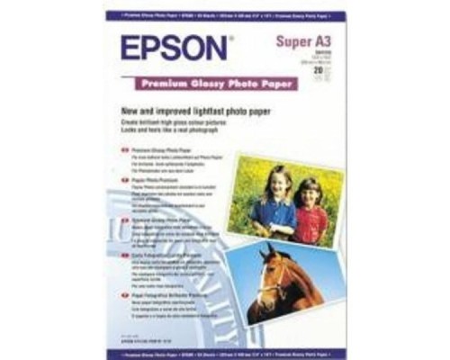 Фотобумага EPSON Высококачественная Глянцевая, 255г/м2, A3+/ 20л.