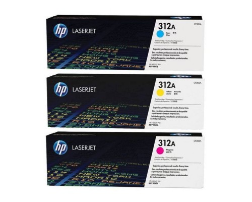 Оригинальный картридж hp CF381/2/3A № 312A мульти-упаковка