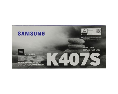 Тонер Картридж Samsung CLT-K407S SU132A черный (1500стр.) для Samsung CLP-320/325/CLX-3185