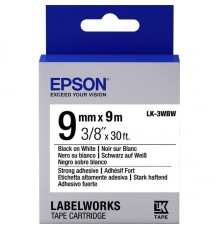Лента Epson Tape LK3WBW Strng adh Blk/Wht 9/9                                                                                                                                                                                                             