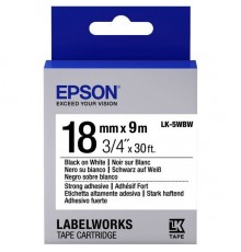Лента Epson Tape LK5WBW Strng adh Blk/Wht 18/9                                                                                                                                                                                                            