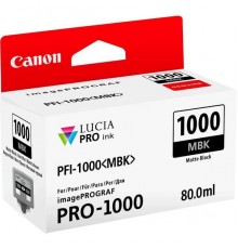 Картридж Canon PFI-1000MBK Matte Black  для iPF PRO-1000 (ориг.) 80ml 0545C001                                                                                                                                                                            