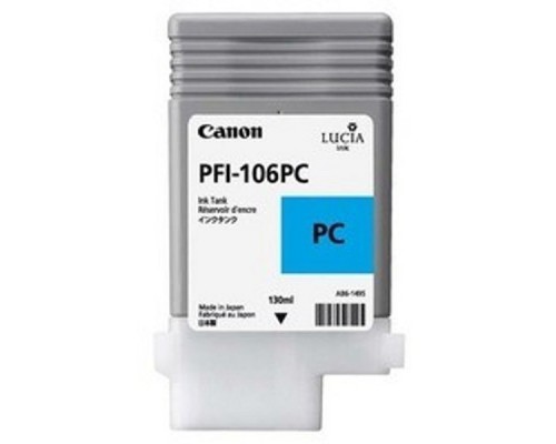 Картридж струйный Canon PFI-106 PC фото голубой для iPF6300S/6400/6450 (6625B001)