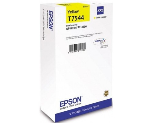 Картридж Epson T7544 C13T754440 Yellow 7K для WF-8090DW/WF-8590DWF C13T754440