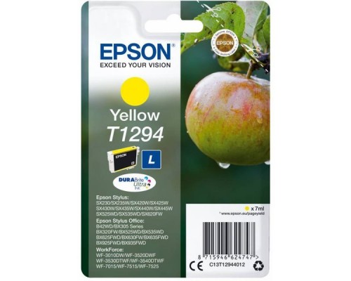 Картридж EPSON T1294 желтый повышенной емкости для SX425/SX525/BX305/BX320/BX625