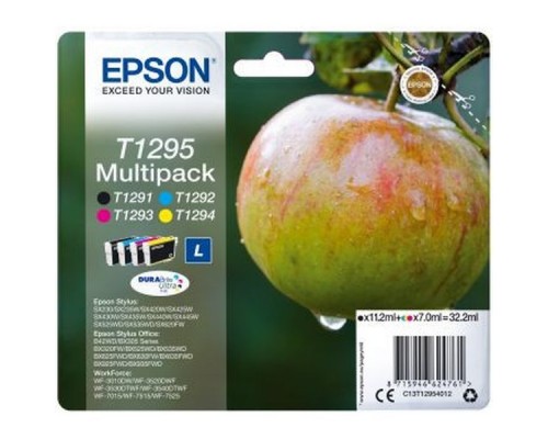 Набор картриджей EPSON T1295 повышенной емкости для SX425/SX525/BX305/BX320/BX625 (4 цвета)