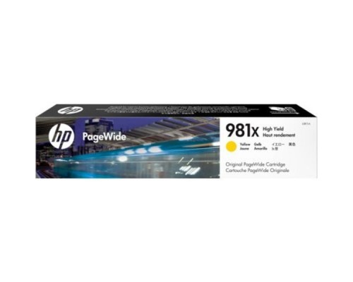 Картридж HP 981X струйный желтый увеличенной емкости (10000 стр)