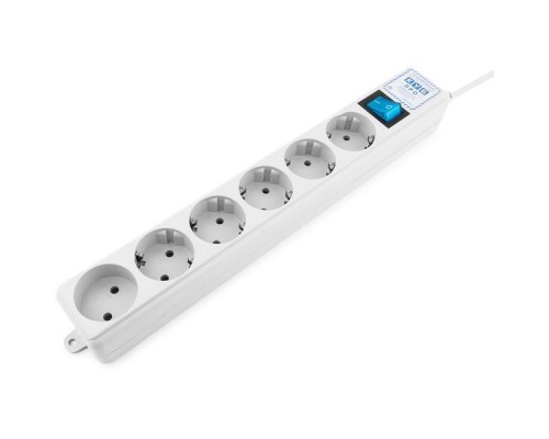 Фильтр-удлинитель Power Cube PRO, 1,9 м, LC контур, 16А/3,5кВт Surge protector Power Cube Pro 1,9 m, LC circuit, 6 outlets (white) 16A / 3,5kVt