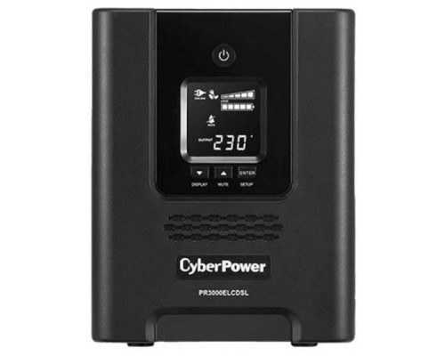 ИБП Line-Interactive CyberPower PR3000ELCDSL 3000VA/2700W USB/RS-232/EPO/SNMPslot (8 IEC С13, 1 IEC