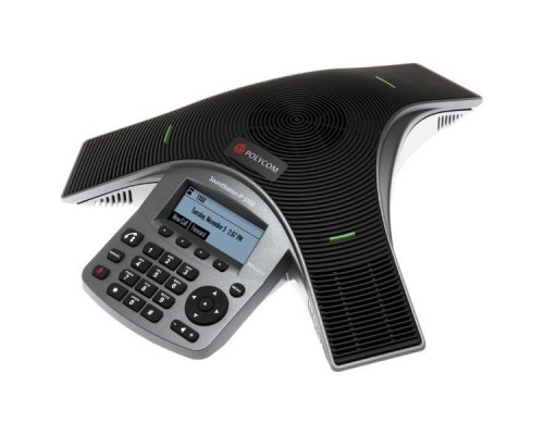 Терминал аудиоконференцсвязи SoundStation IP 5000 conference phone with factory disabled media encryption. 802.3af Power over Ethernet. Includes 6 meter Ethernet cable