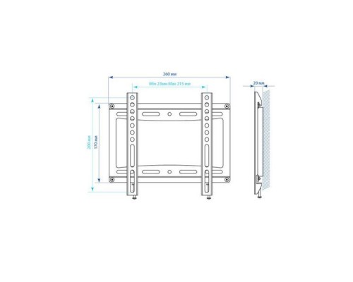 Кронштейн для телевизора Kromax IDEAL-5 черный 15