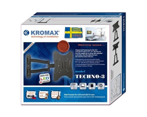 Кронштейн для телевизора Kromax TECHNO-3 белый 15