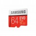 Карта памяти MicroSDXC 64Gb Samsung EVO Plus v2 MB-MC64GA/RU Class10 UHS-I U3 R100 W60 + Adapter