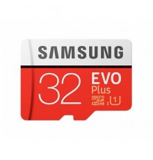 Карта памяти microSDXC 32GB Samsung EVO Plus Memory Card Samsung MB-MC32GA/RU UHS-I U1 Class 10, Adapter, 95/20 MB/s, 10000 циклов, - 25°C to 85°C, RTL (676425)                                                                                          