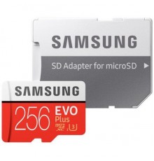 Карта памяти MicroSDXC 256Gb Samsung EVO Plus v2 MB-MC256GA/RU class10 UHS-I U3 R100 W90 + Adapter                                                                                                                                                        