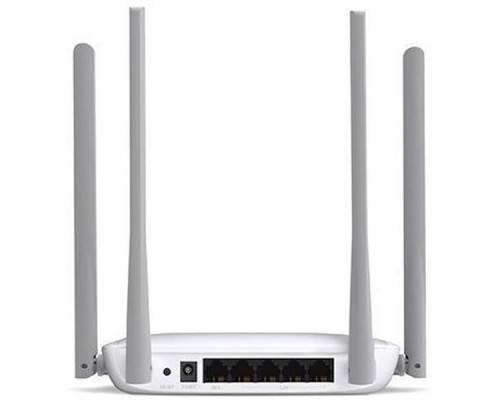 Mercusys MW325R, N300 Улучшенный Wi-Fi роутер, чипсет Qualcomm, 2T2R, до 300 Мбит/с на 2,4 ГГц, 802.11b/g/n, 1 порт WAN 10/100 Мбит/с  + 4 порта LAN 10/100 Мбит/с, 4 фиксированные антенны, поддержка L2TP /PPTP /PPPoE , IGMP Snooping