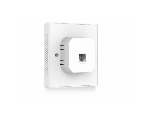 WiFi точка доступа 300Mbps Wireless N Wall-Plate Access Point, Qualcomm, 300Mbps at 2.4GHz, 802.11b/g/n, 2 10/100Mbps LAN, 802.3af PoE Supported, Compatible with 86mm & EU Standard Junction Box, Centralized Management, Load Balance, Rate Limit, Capti