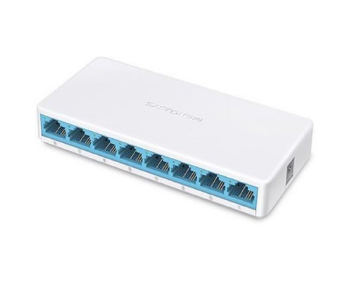 Коммутатор/ Unmanaged Gigabit switch  8 ports LAN RJ-45 10/100/1000 Mbps, plastic case