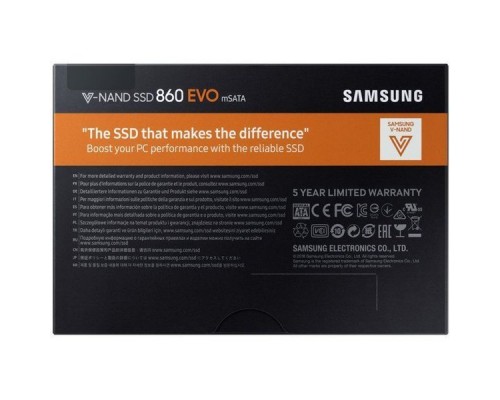 Накопитель SSD 250 Gb mSATA Samsung 860 EVO MZ-M6E250BW TLC