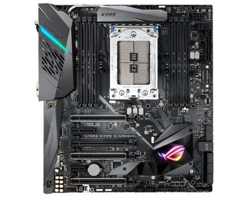 Мат. плата ASUS ROG STRIX X399-E GAMING TR4, AMD X399, 8xDDR4, 4xPCI-Ex16, PCI-Ex4, PCI-Ex1, SATA III+RAID, M.2, GBLan, WiFi+Bt, USB3.1, ATX, Retail