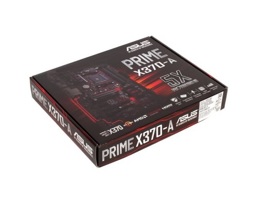 Мат. плата ASUS PRIME X370-A AM4, AMD X370, 4xDDR4, 2xPCI-Ex16, 2xPCI-Ex1, 2xPCI, D-Sub, DVI, HDMI, SATA III+RAID, M.2, USB3.1, GBLan, ATX, Retail