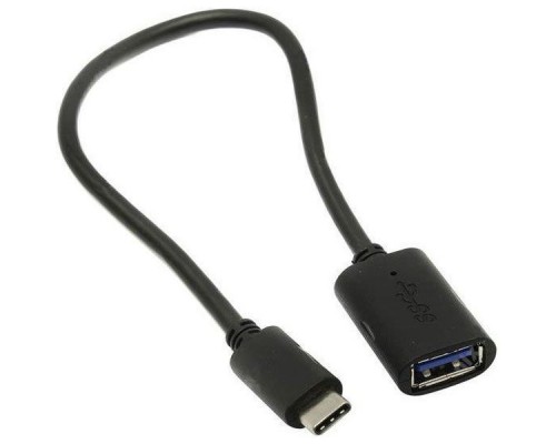 Кабель-адаптер USB 3.1 Type-Cm -- USB 3.0 Af , OTG 1,5A , 5,0Gbps , 0,2m VCOM CU409