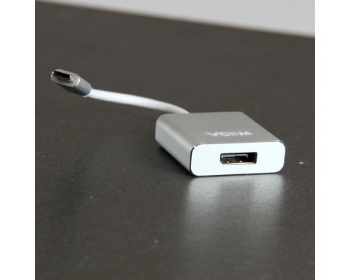 Кабель-адаптер USB 3.1 Type-Cm -- DP(f) 3840x2160@30Hz, 10Gbps , 0,15m VCOM CU422M