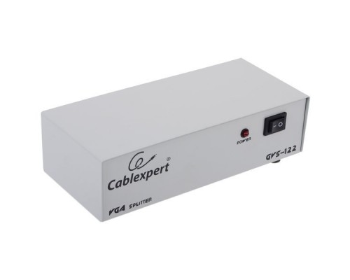 Сплиттер(разветвитель) Gembird VGA 1 ->2 Multi Splitter GVS122 HD15F/2x15F, 1комп.-2 монитора