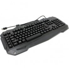 Клавиатура игровая Gembird KB-G200L, USB, черн, созд макрос, 110кл, подсвет 7 цв, FN, каб ткан 1.8м                                                                                                                                                       