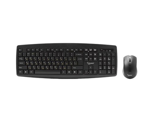 Комплект клавиатура + мышь беспров. Gembird KBS-8000,черный, 2.4ГГц/10м, 1600DPI,  мини-приемник- USB