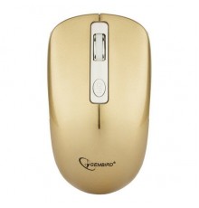 Мышь беспров. Gembird MUSW-400-G, бело-золотой, бесшумный клик, 3кн.+колесо-кнопка, 2.4ГГц, 1600 dpi, блистер                                                                                                                                             