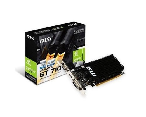 Видеокарта PCIE16 GT710 1GB GDDR3 GT 710 1GD3H LP MSI