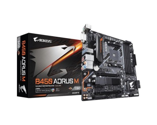 Материнская плата AMD B450 SAM4 MATX B450 AORUS M GIGABYTE